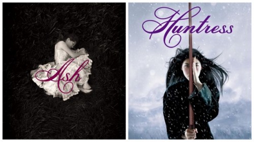 The covers of Ash and Huntress, by Malinda Lo.