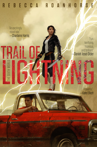 The cover of Trail of Lightning, by Rebecca Roanhorse.