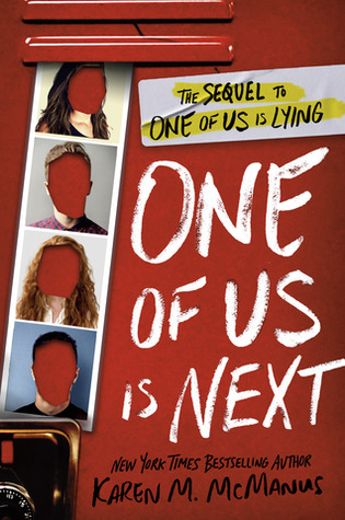 The cover of One of Us is Next, also reminiscent of McManus' previous books.
