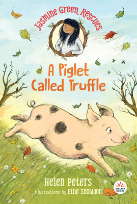 The cover of A Piglet Called Truffle, featuring a pink piglet running through the grass.